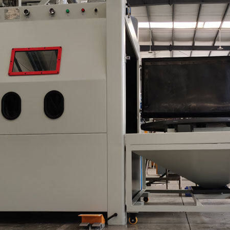 云阳无尘喷砂机半自动模具喷砂机